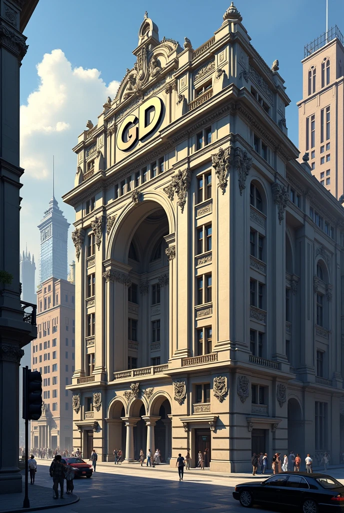Building that says GD