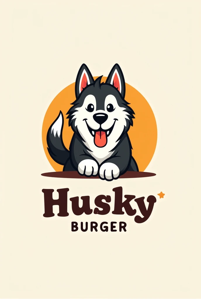 make a simple logo for the burger joint called “husky burger” 