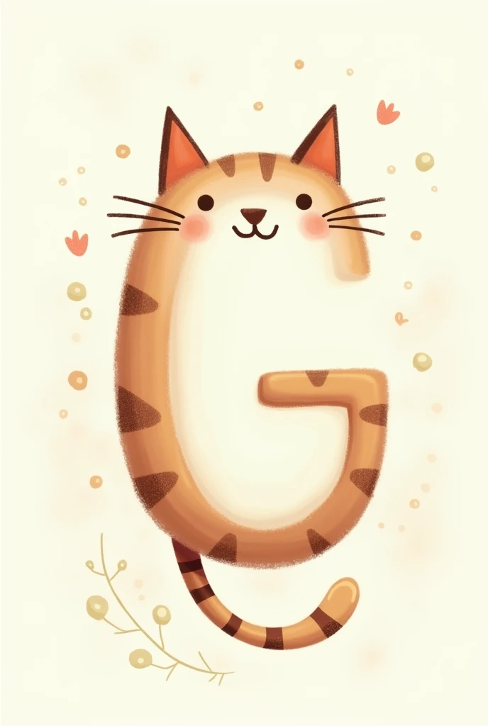 Letter g in the shape of a cat