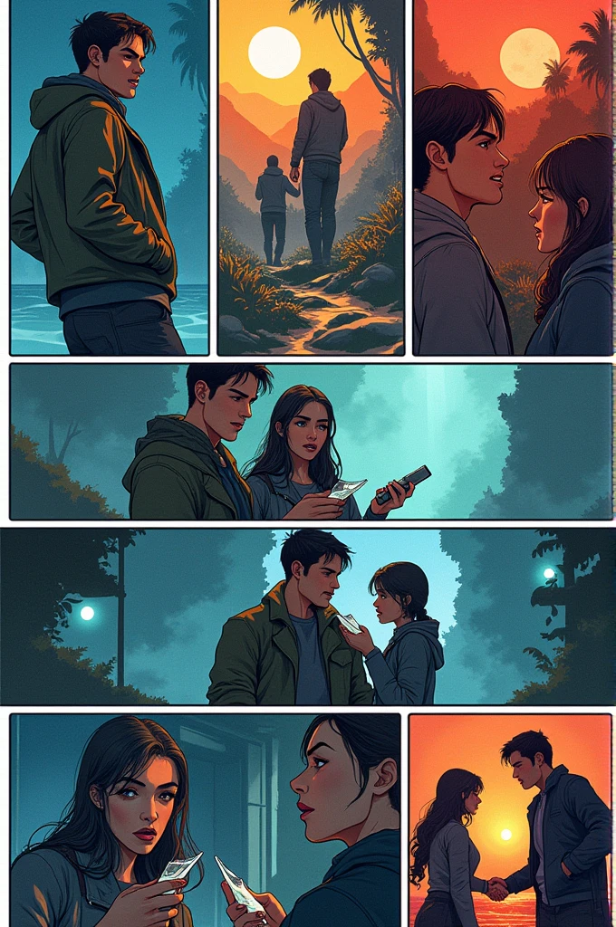 An 8-image comic