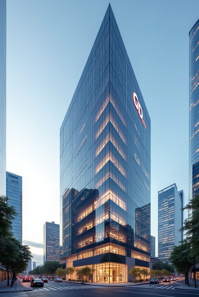 Modern building of a company called GD 