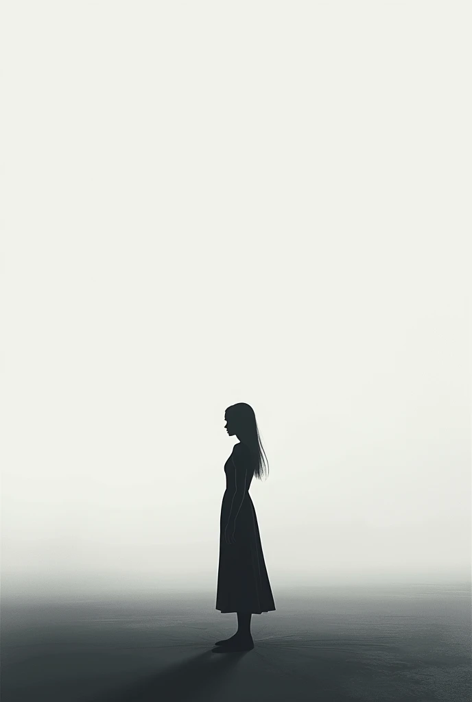 generates the cover of a book called "the grey girl" in a minimalist way, simple and modern
