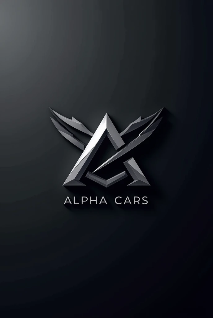 Make a logo about automobile for social media name "alpha cars" with title 