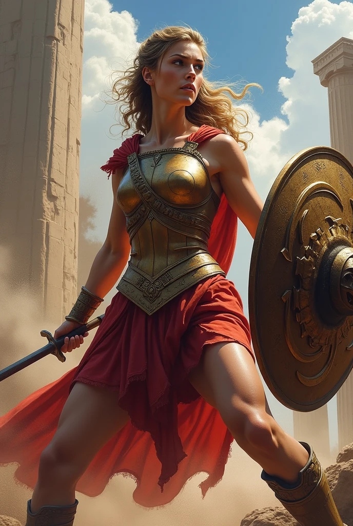 Athena, On the other hand, She is the goddess of wisdom and war. Make it fighting