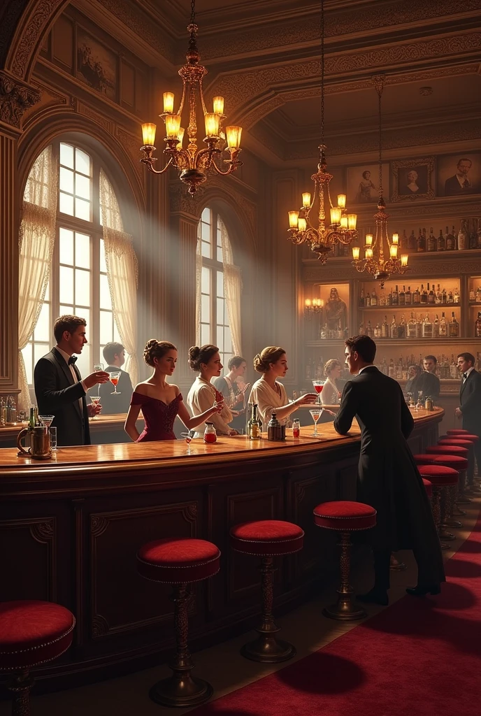 A bar with Victorian-style architecture