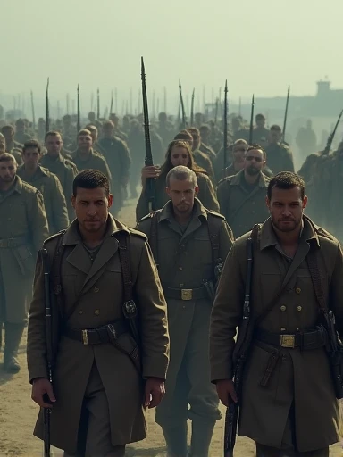 I march before a martyred world, an army for the fight
