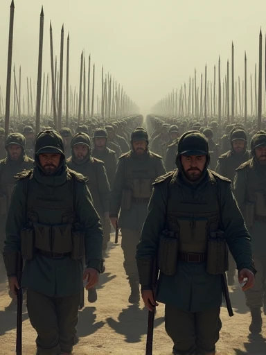 I march before a martyred world, an army for the fight