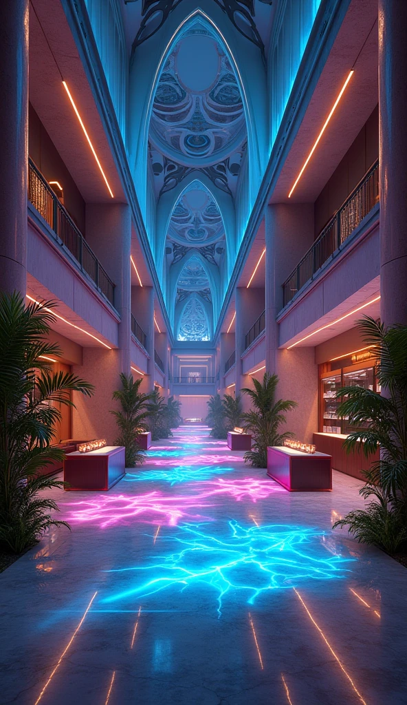Créez une boîte de nuit futuriste et immersive en 3D. L’environnement doit être à la fois élégant et envoûtant, avec des éléments de design moderne et une ambiance chaleureuse.
Incluez les éléments clés suivants :
Une grande piste de danse centrale avec un éclairage dynamique et des effets visuels époustouflants (lumières au sol, jeux de lumière, écrans géants, etc.)
Des zones VIP privées avec des canapés confortables et une vue imprenable sur la piste de danse
Un bar design avec un comptoir lumineux et une large sélection de boissons tendance
Des zones lounge cosy avec une ambiance feutrée et une décoration luxueuse (matériaux nobles, plantes, œuvres d’art, etc.)
Des accents architecturaux modernes et épurés (lignes géométriques, matériaux comme le verre, l’acier et le béton)
Une circulation fluide permettant aux clients de se déplacer aisément entre les différents espaces
L’objectif est de créer une expérience immersive et mémorable qui attire une clientèle branchée et sophistiquée. N’hésitez pas à faire preuve de créativité pour proposer un concept unique et attrayant.