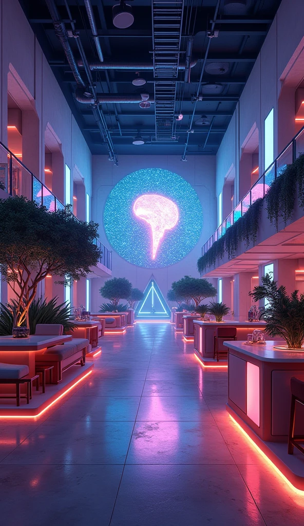 Créez une boîte de nuit futuriste et immersive en 3D. L’environnement doit être à la fois élégant et envoûtant, avec des éléments de design moderne et une ambiance chaleureuse.

Incluez les éléments clés suivants :

Une grande piste de danse centrale avec un éclairage dynamique et des effets visuels époustouflants (lumières au sol, jeux de lumière, écrans géants, etc.)

Des zones VIP privées avec des canapés confortables et une vue imprenable sur la piste de danse

Un bar design avec un comptoir lumineux et une large sélection de boissons tendance

Des zones lounge cosy avec une ambiance feutrée et une décoration luxueuse (matériaux nobles, plantes, œuvres d’art, etc.)

Des accents architecturaux modernes et épurés (lignes géométriques, matériaux comme le verre, l’acier et le béton)

Une circulation fluide permettant aux clients de se déplacer aisément entre les différents espaces

L’objectif est de créer une expérience immersive et mémorable qui attire une clientèle branchée et sophistiquée. N’hésitez pas à faire preuve de créativité pour proposer un concept unique et attrayant.