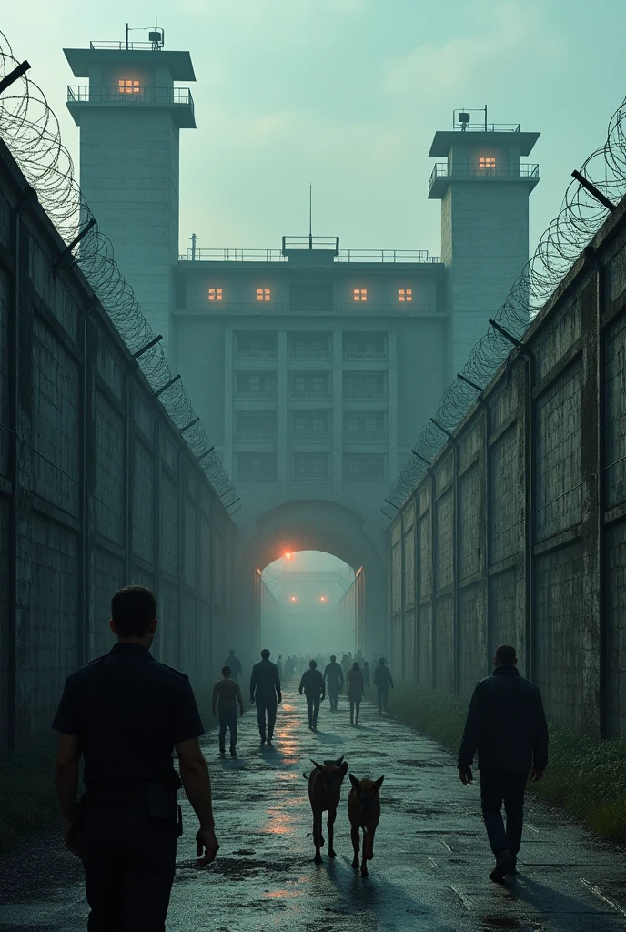 A prison with security 