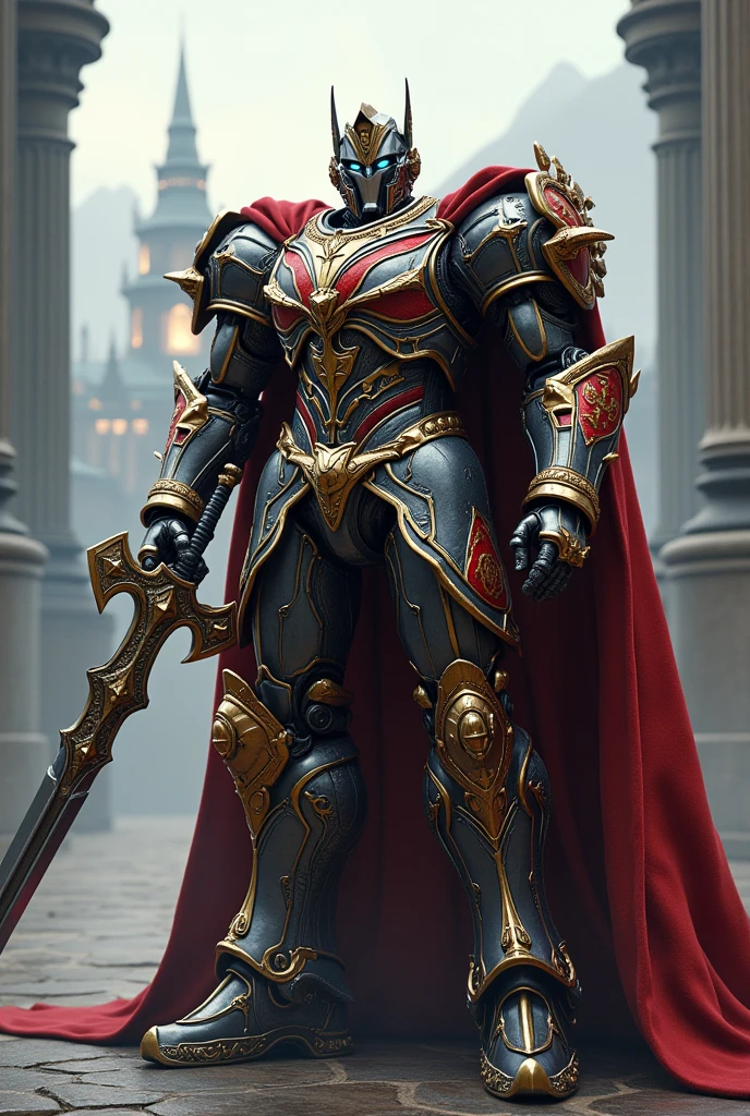 Optimus in knight armor