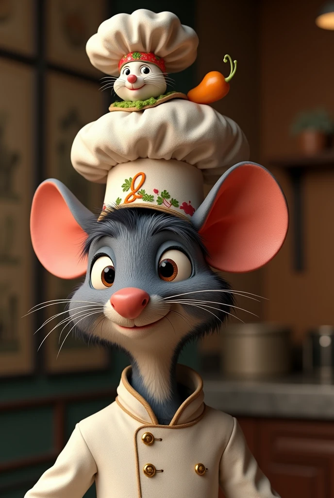 A hat inspired by the Disney movie Ratatouille 