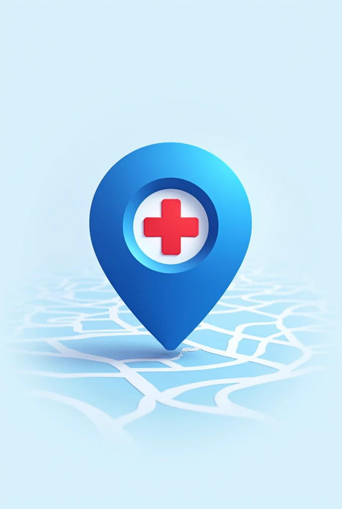 Startup Logo Instructions:
Main Elements:
Center icon: A locator (GPS symbol) large and centered to symbolize precision and orientation. This could represent the startup’s focus on finding solutions or providing services with precision..
Central detail: Place a red health cross in the center of the locator. This highlights the startup’s area of expertise and creates a clear focal point..
fund:
mappa de GPS: Add a subtle image of a GPS map to the base of the design. The map should be small and discreet, serving as a background that complements the main icon without overloading the visuals.
colors:
Locator: Use a solid, modern shade of blue. Blue conveys confidence and technology, important characteristics for a startup.
mappa: Choose a lighter blue or a soft shade that matches the blue of the locator. The goal is to keep the background harmonious, but not flashy.
Health Cross: The cross should be red to stand out clearly against the blue of the locator and attract immediate attention..
Additional Detail: Use white to add subtle highlights if needed., ensuring clarity and definition without overloading the design.
Typography:
Nome da Startup: Include the startup name next to or below the icon. Use a clean, modern font that complements the icon without competing with it.
colors da Typography: Use the blue locator for the text, maintaining visual cohesion, or black for a strong, classic contrast.
General Style:
Simplicity and Modernity: Design should be clean and contemporary, with well-defined lines and few elements. This helps ensure that the logo is easily recognizable and memorable..
Proper Spacing: Leave enough space around the icon and text to avoid a cluttered look. The logo should be balanced and easy to read in different sizes and formats..
Versatility:
scalability: Make sure your logo is legible and effective at different sizes, from small icons to
