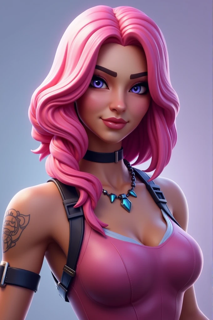Pink Blonde hair fortnite skin