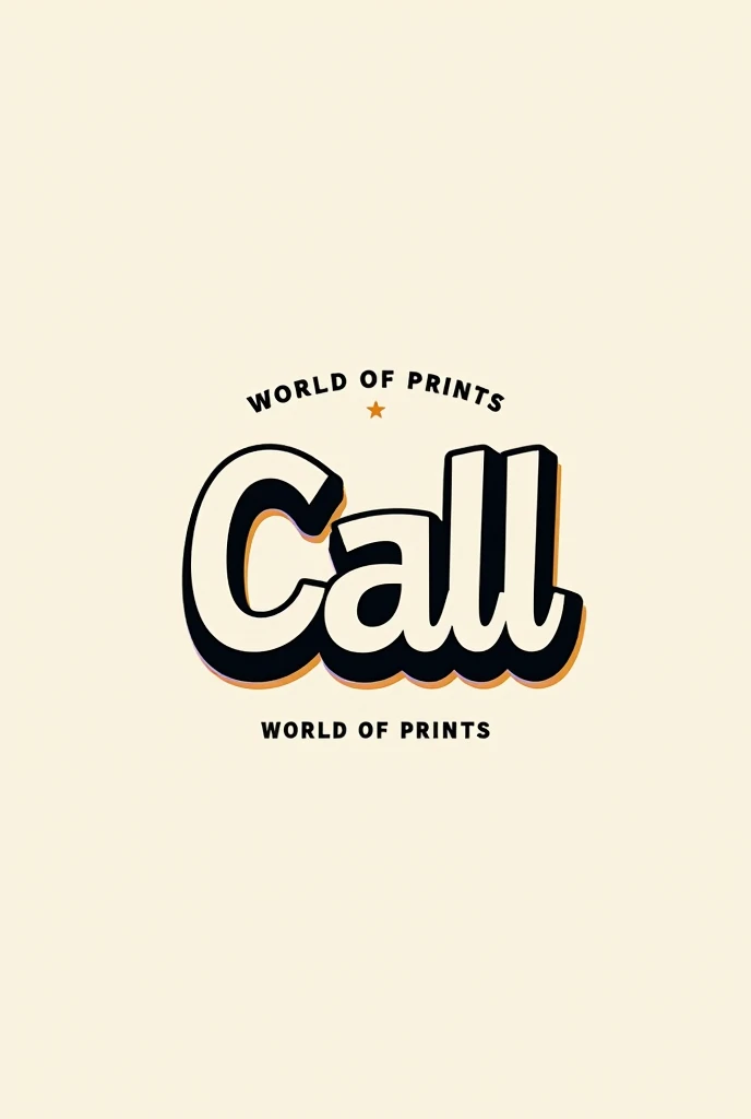 Create a logo for a call : world of prints and is dedicated to the sale of clothing