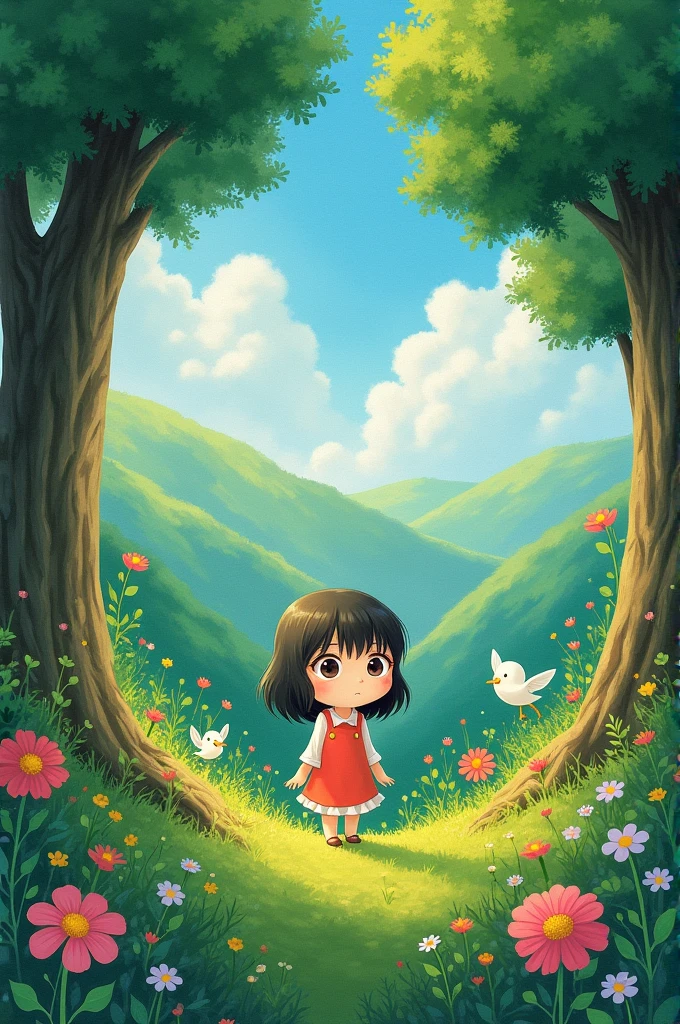 Ghibli style painting