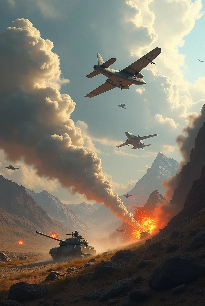 a war between land and air