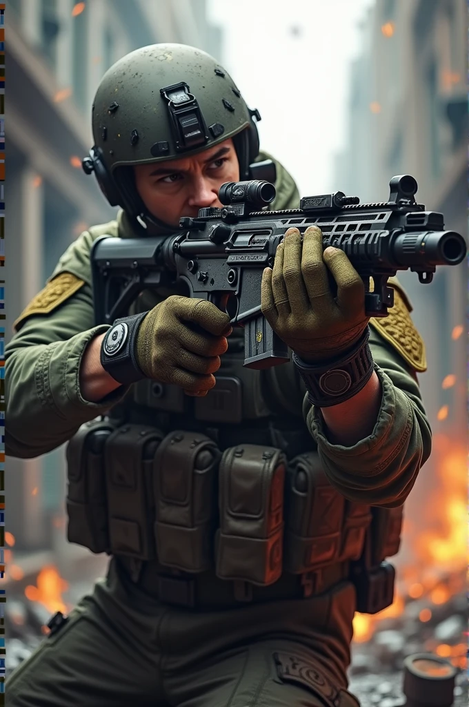 Call of Duty Mobile player battling with his legendary weapon and mythical skin.