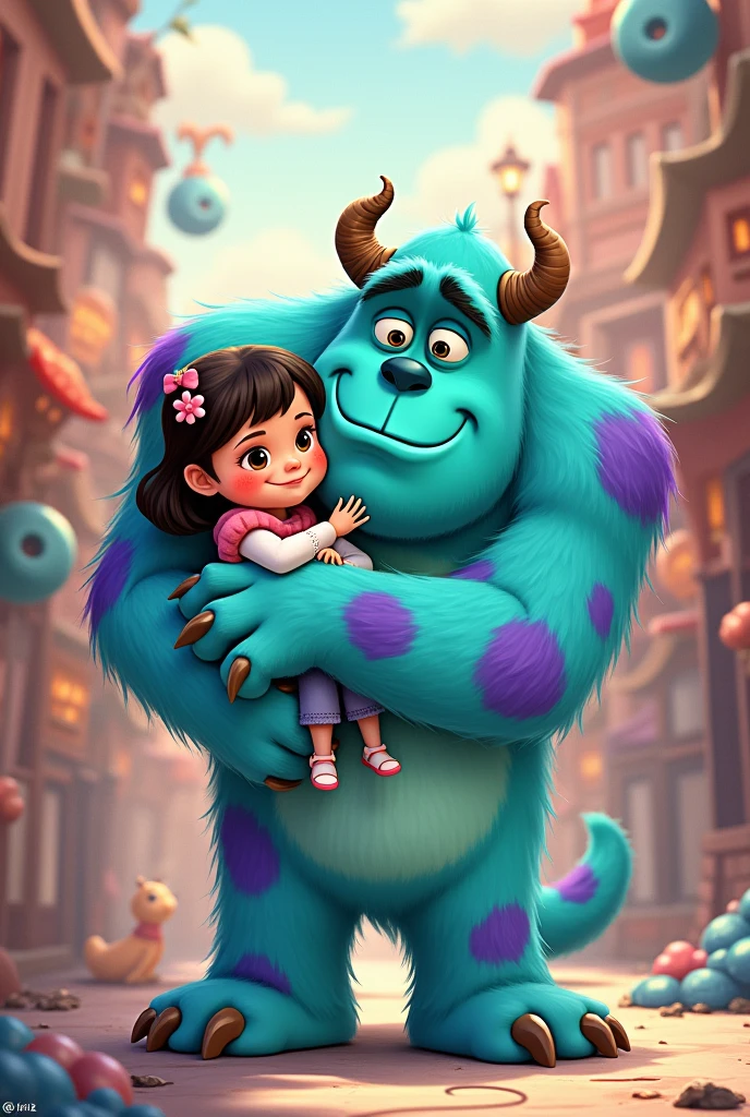 Boo y sullyvan con la frase Te Amo Frapesita 