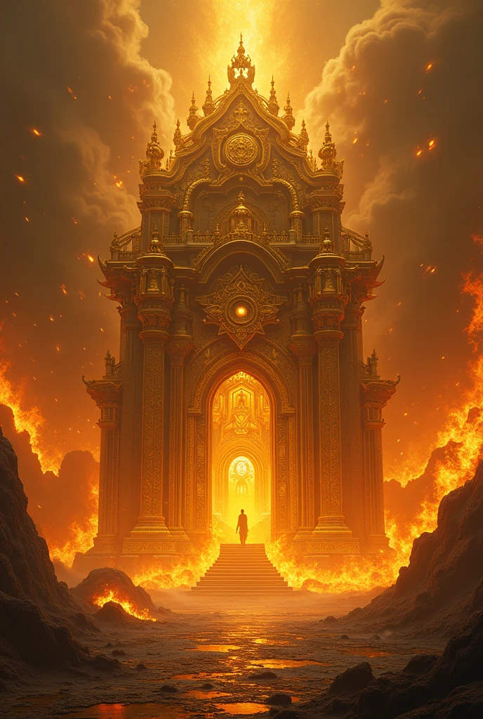 Golden Shrine of the burning field domain expansion 