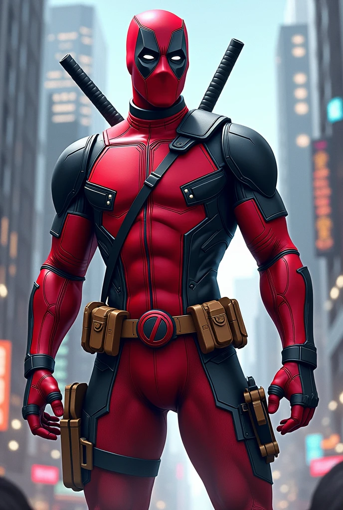 Deadpool in iron man armour