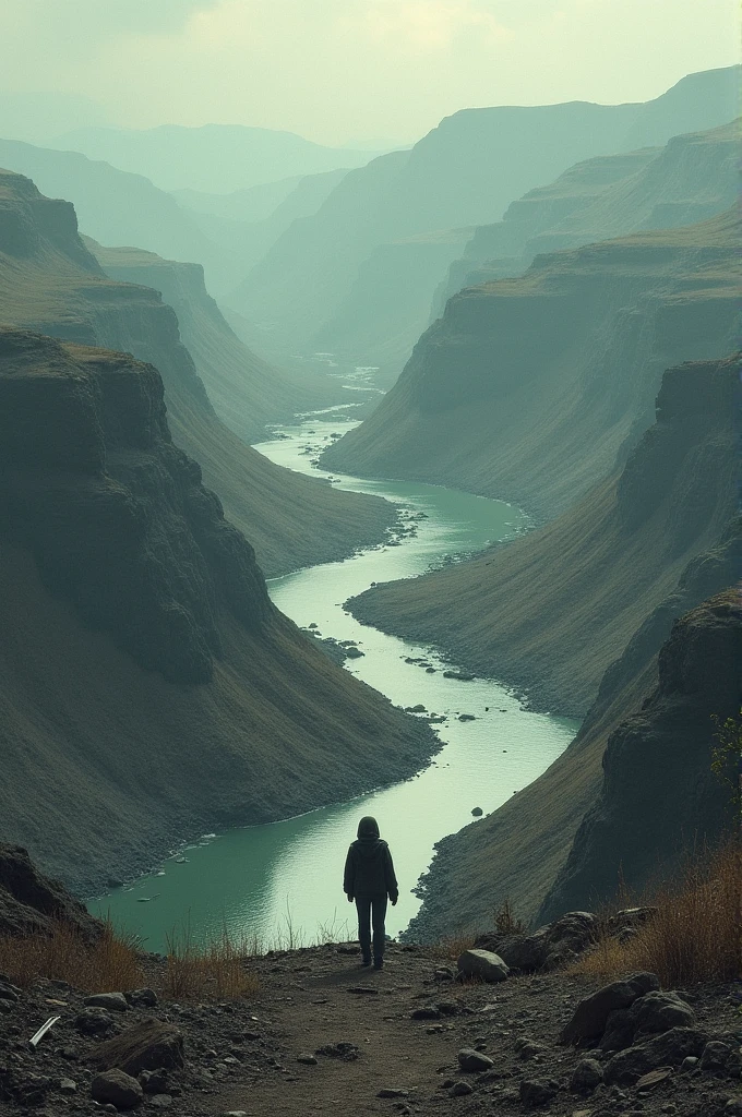 Water pollution due to mining terrain
