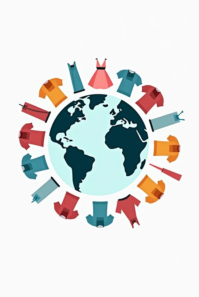 Logo for a company called: world of prints that integrates your business idea which is selling clothes
