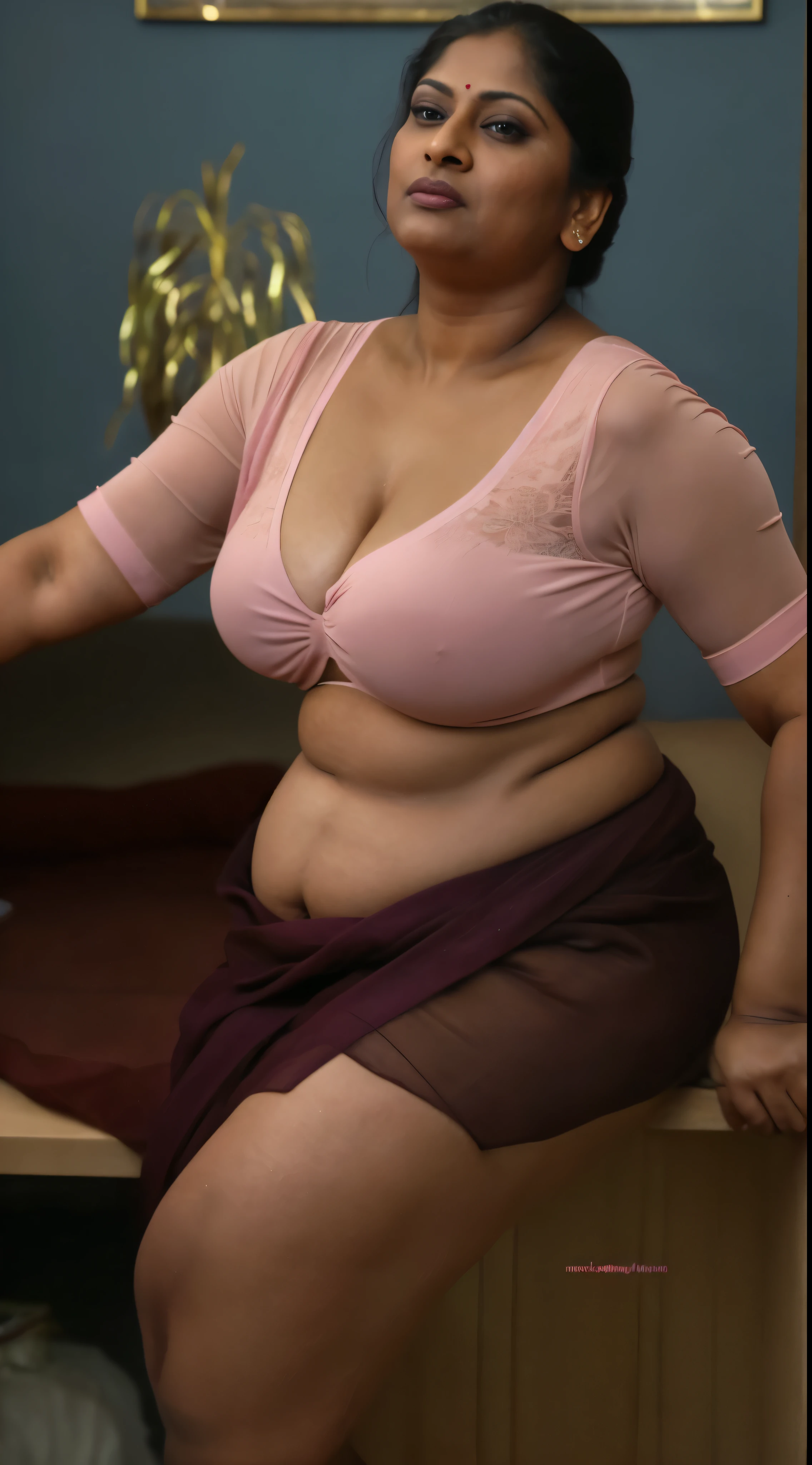 Foto RAW, photorealistic, true milf, mature wrinkles skin, tanlines, photography, full body shot, 70 years old Woman, nadhiya moidu, hot nadhiya mommy, master shot, perfect eyes, goddess like beauty, nadhiya momma, nadhiya amma, pierced eyes, perfect thick chubby mallu Desi aunty bhabhi, Wearing a Stanapatta, a chest-band.Saree model, model Photography, Indian saree shoot, Indian traditional wear advertising photography, traditional wear brand shoot, face of indian chubby milf actress Nadhiya or Nadia Moidu or Nadiya moidu, masterpiece, realistic, realism, incredible details, pleasure, photorealism, detailed skin, skin pores, high contrast, photorealistic Artstation 8k HD digital art trend of high definition and detailed realistic skin texture, ultra detail, realistic skin texture, armature, best quality, ultra high definition, (photorealistic:1.4),, high resolution, detail, raw photo, sweat, Re sharp, by Lee Jefferies Nikon D850 Film Stock Photo 4 Kodak Portra 400 Camera F1.6 Lens Rich Color Ultra Real Realistic Realistic Textures Dramatic Lighting Unreal Engine Trending at Art Station Cinestill 800,(pele altamente detalhada: 1.2), 8k UHD, DSLR, soft-lighting, alta qualidade, grain of film, Fujifilm XT3,she didn't like to wear blouse or bra, she is happy to wear only saree, she hates blouse or bra, detailed hairy armpits, hyper realistic skin, skin pores, sweat, veins on the body, skin texture, freckles 0.2, RAW photo, astounding details, professional fashion photography, photographed by master photographer, insane skin texture details, bulky figure, plus size Indian aunty, chubby Indian housewife, Indian desi Mature widow aunty, queen of seduction, tempting jiggly figure, appealing body language, she wants to alleviate his loneliness, she wants to be a sugarmommy, mature aged beauty, true mature goddess, visible few wrinkles stretchmarks, few tanlines in her face, She is the mother of four sons, erotic fantasy,