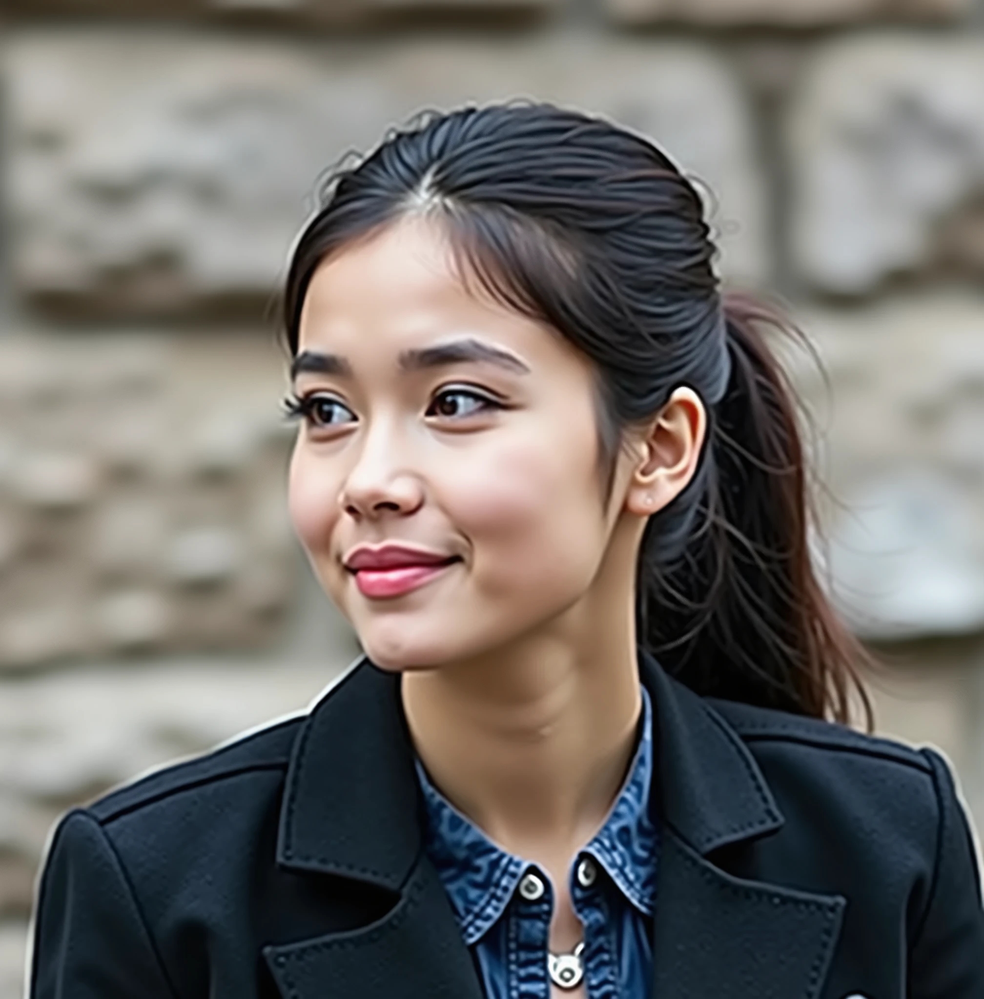 make a girl with the face in the image