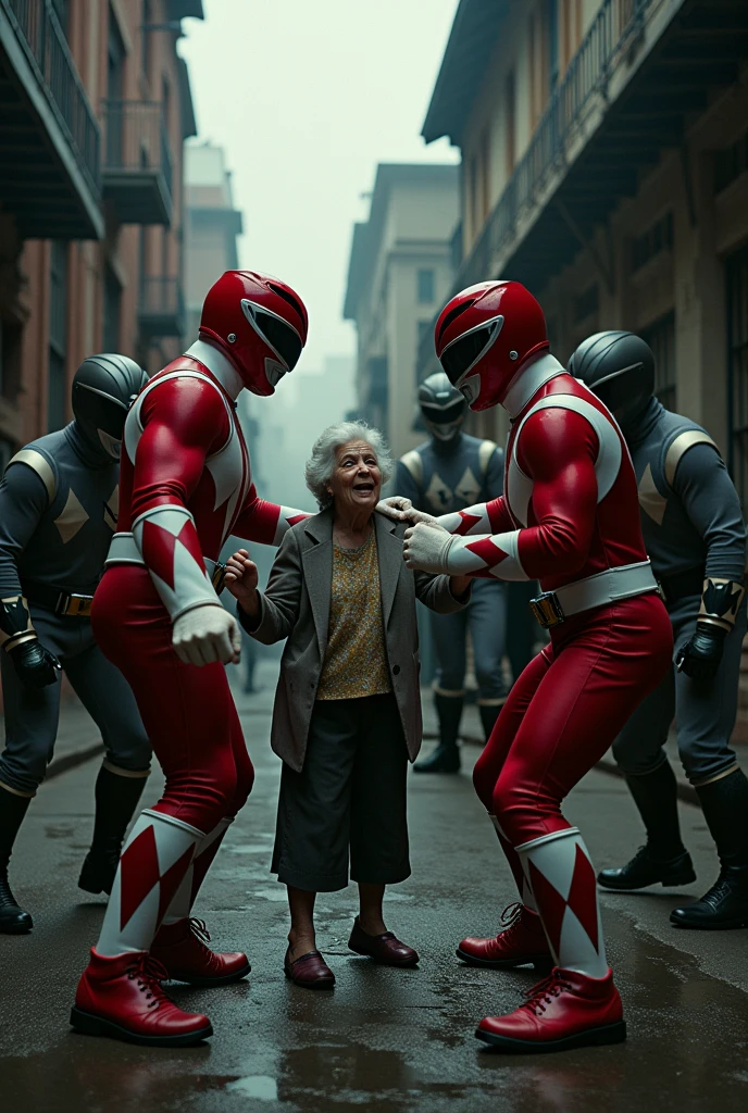 power rangers beat up old lady
