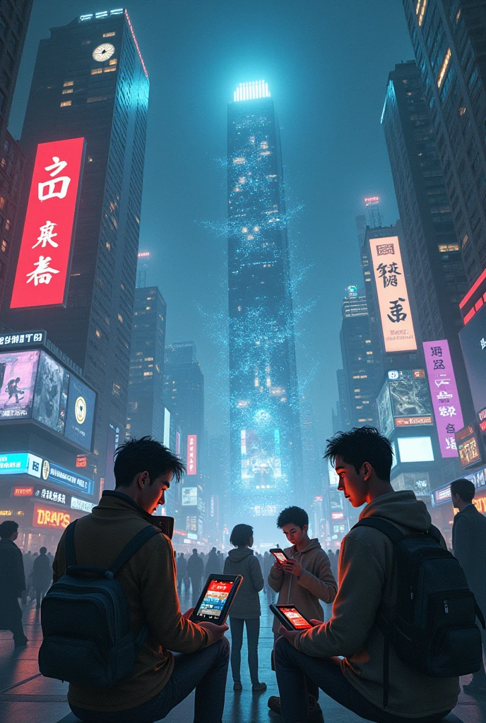 People depending on technology