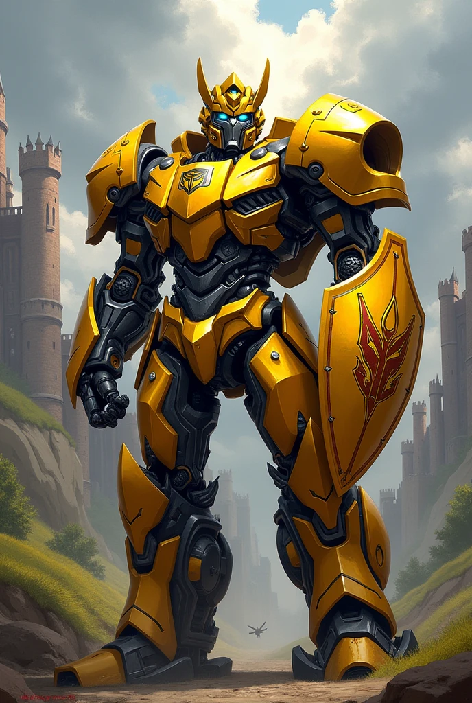 Bumblebee transformers in knight armor