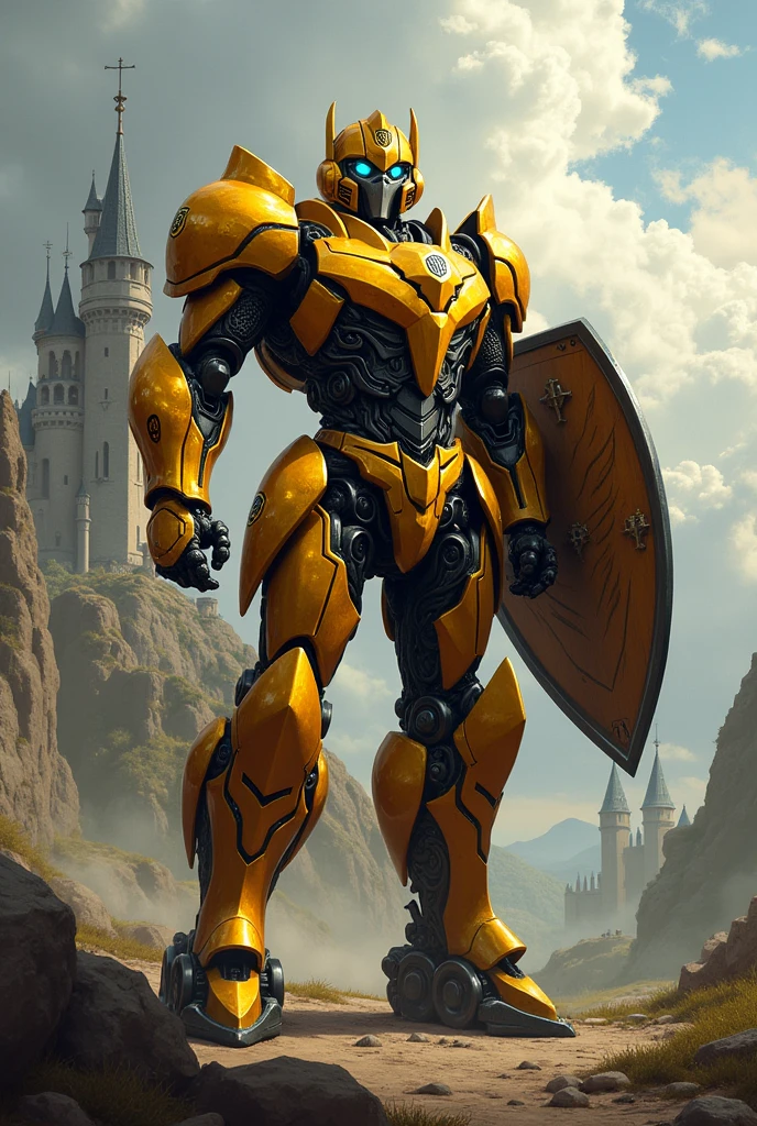 Bumblebee transformers in knight armor