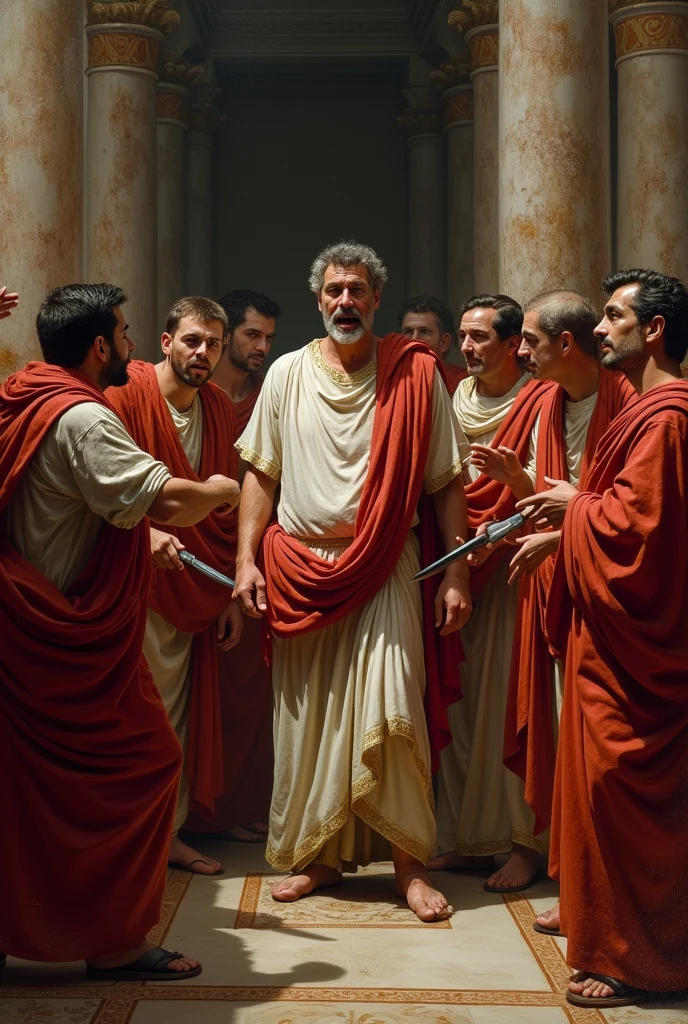 The killing of Julius Caesar 