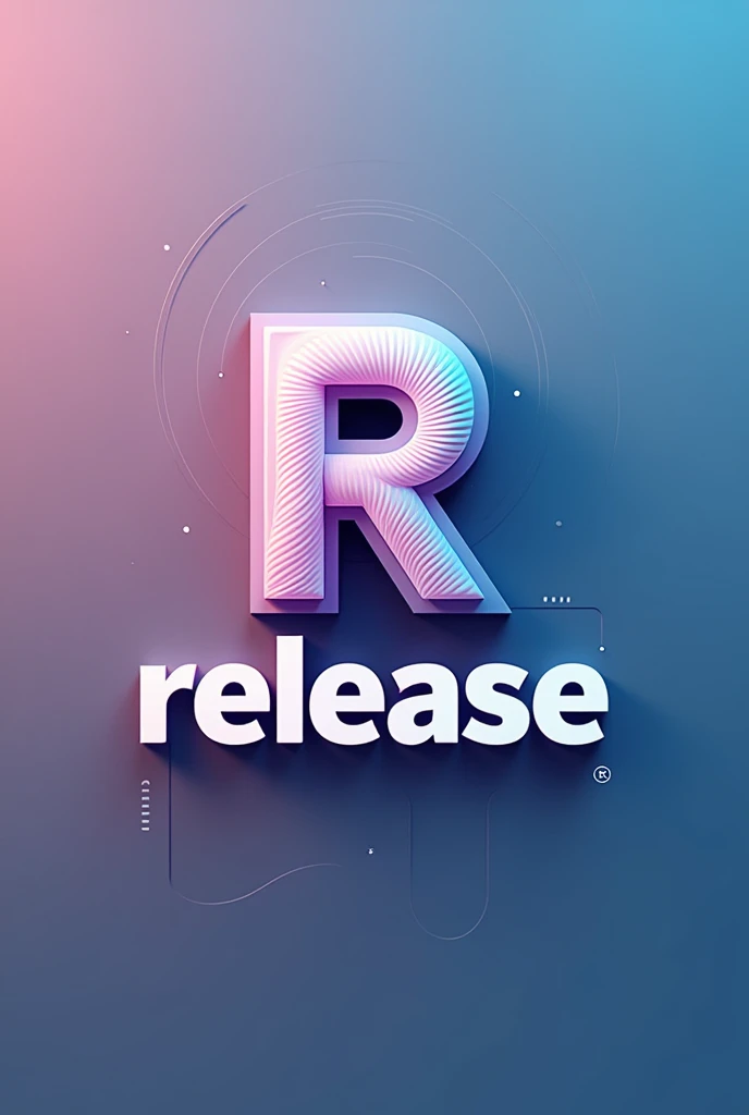 Make a logo about products for social media name " release " with title