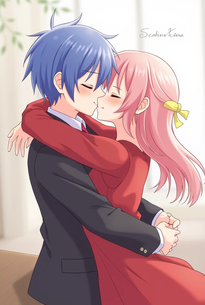 Kaito Vocaloid kissing meiko Vocaloid