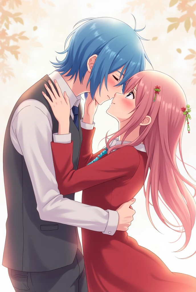 Kaito Vocaloid kissing meiko Vocaloid