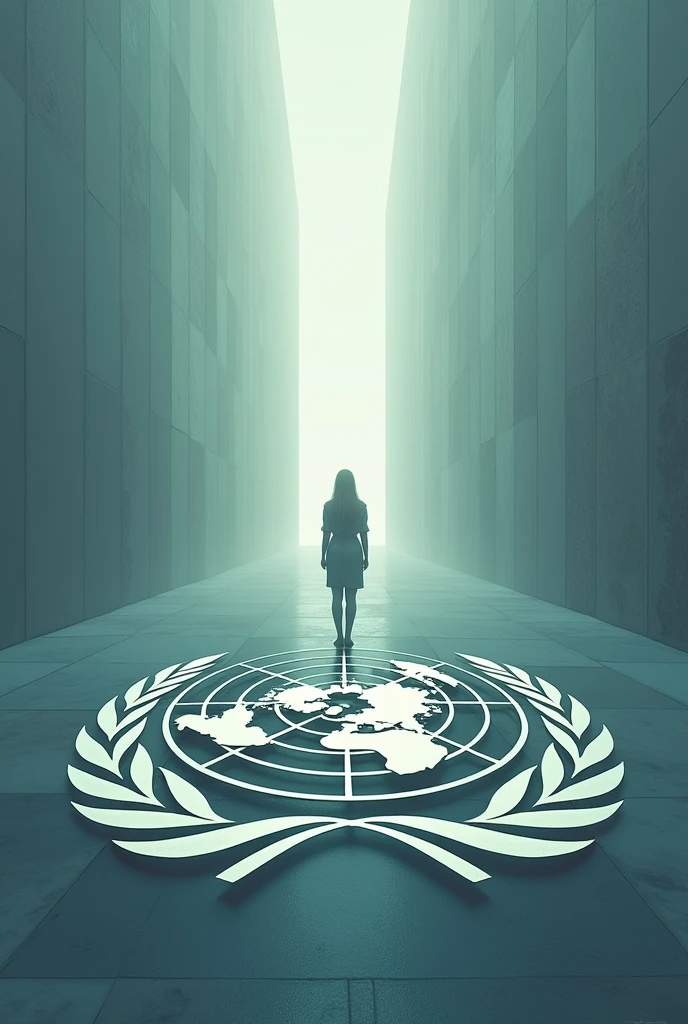 In the second image, leave everything the same, I accept the floor and change it for the logo of the United Nations Organization 