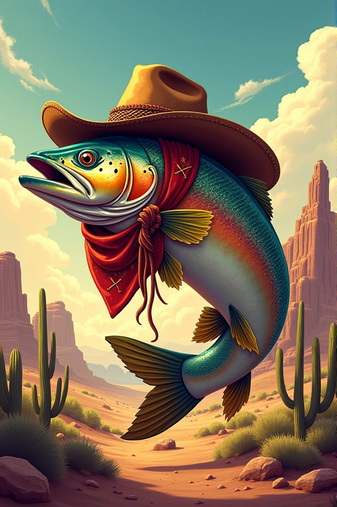 Spanish words for cowboy trout with a cowboy theme