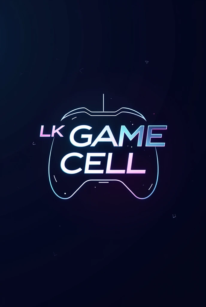 Make a logo that says LK Game Cell, with a video game controller or something related to that