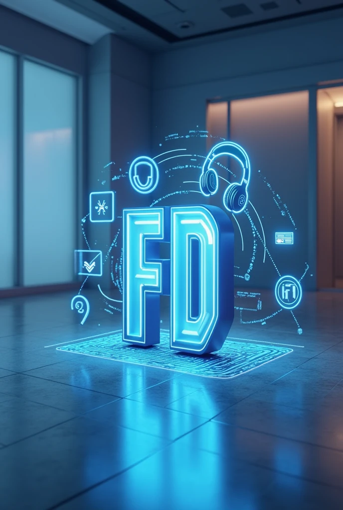 I'm starting my micro business and I need a logo background What I'm selling are headphones, t-shirts , electronic products and my initial is FD