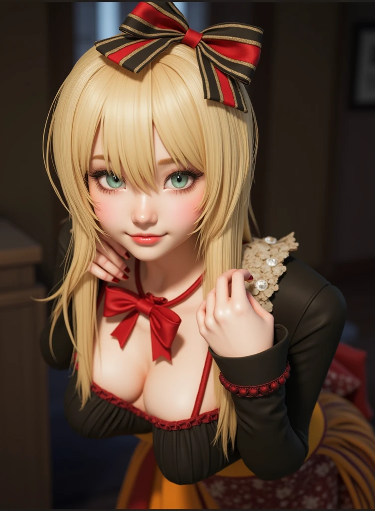 16K, Highest quality, Ultra-high resolution, RAW Photos, Japanese, woman, 18-year-old, Very beautiful detailed girls, Accurate body structure, Very detailed and perfect super busty body, amazing super big tits, Big, voluptuous breasts, The cleavage is very plump and emphasized, J-Cup, Very cute face