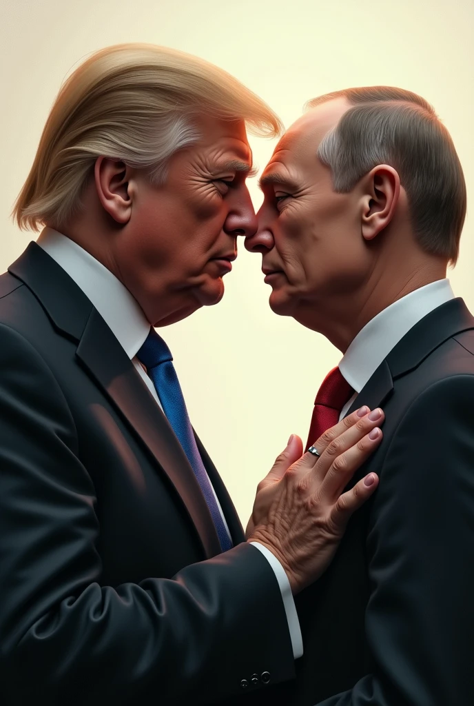 Trump y putin se miran con amor