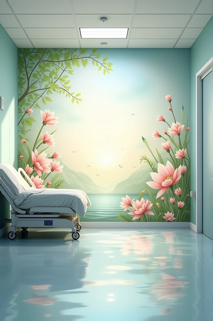 generate a mural for hospital room wall