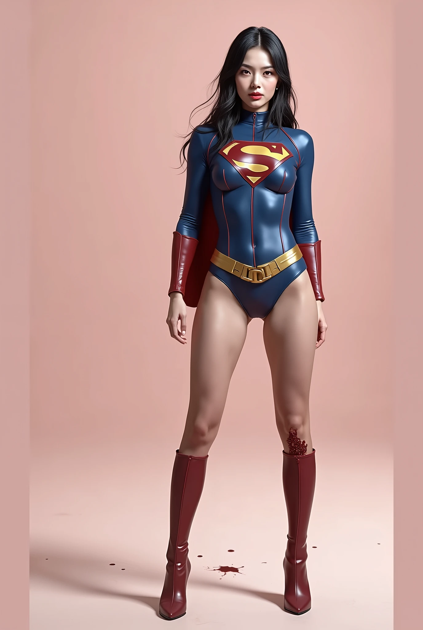 Lying in blood、The of the beautiful Japanese girl Supergirl、
