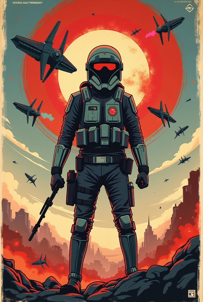 Poster the Star Wars, of resistance, based on agitation and propaganda, at a public university.
