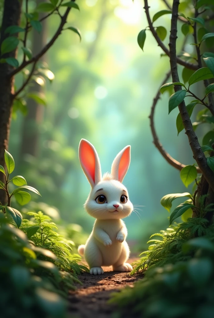 One day, a small but clever rabbit arrives in the jungle.