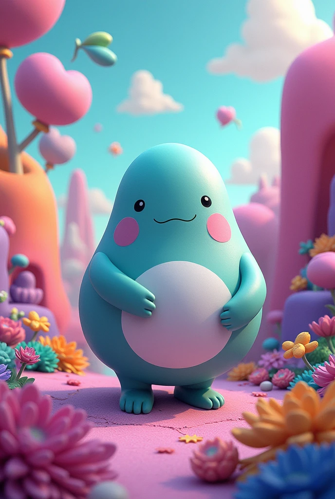 Bean back with blue with white and green and pink and purple and