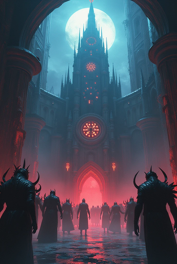 Demon slayer's infinite castle with all the upper moons