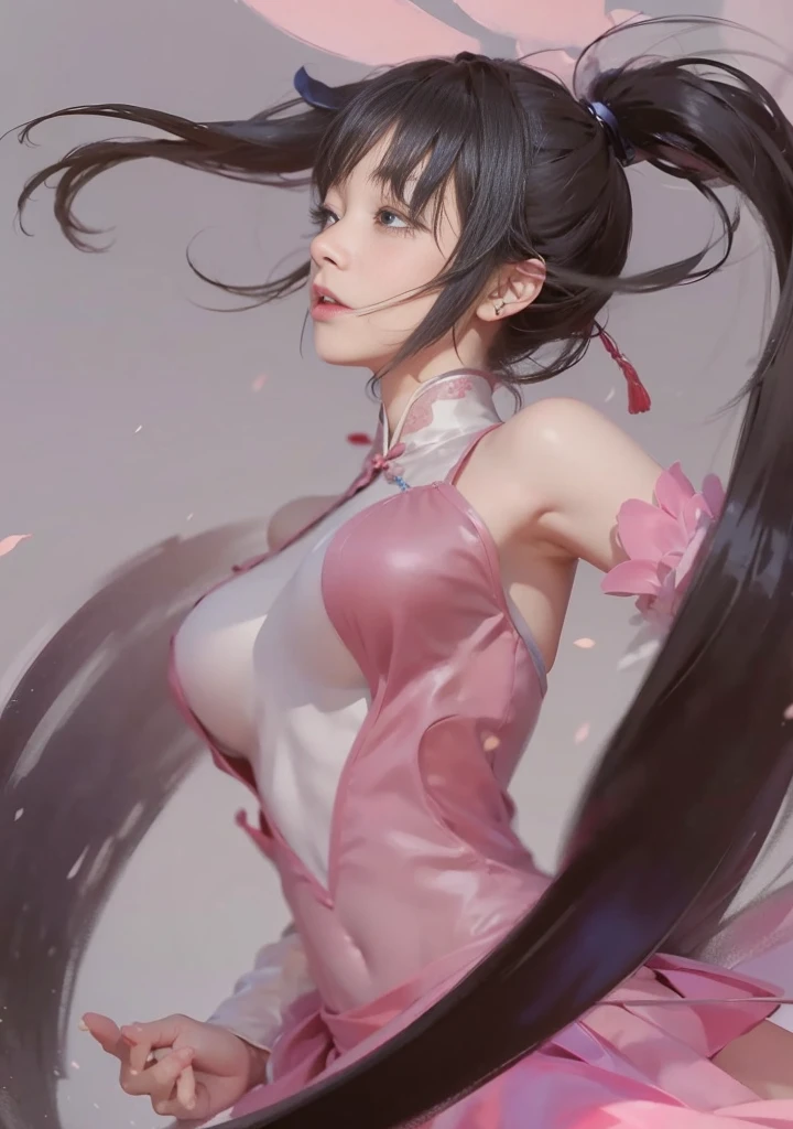 ((Best Quality)),NSFW,((photo realistic)),((Absurd resolution,Ultra High Resolution,Highly detailed)),(Highly detailed face:1.2),(full of cherry blossoms),(low angle),natural lighting,((1 Japanese girl)),(metallic eyeshadow:1.2),(makeup:1.2),(mature female),(beautiful detailed eyes),(brown eyes:1.2),BREAK,(armpit hair:1.3),(topless:1.4),(pink fundoshi:1.3),(fun-roku),feminine,((beautiful)),(pretty face),((cry)),(open mouth:1.2)(futa_overflow),(crotch bulge),(penis peek),detailed skin,(Pubic hair:1.3),BREAK,(bushy eyebrows),straight eyebrows,Low eyebrows,(thick lips:1.3),(Glossy lips),(pink lipstick),((blush)),(statuesque body:1.4),curvy hips,wide forehead,braid,Perfect Anatomy,(flat chest:1.6),(Black medium hair),BREAK,erect nipples,head accessory,flower accessory